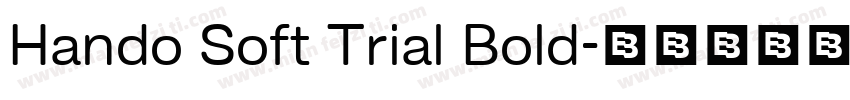 Hando Soft Trial Bold字体转换